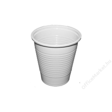  Műanyag pohár, 1,6 dl, fehér (KHMU151) alapvető élelmiszer