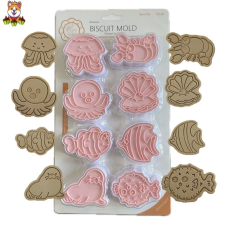  Műanyag sütemény kiszúró és nyomda-tengeri állatok sütés és főzés