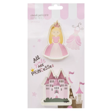  Műanyag sütemény kiszúró-királylány és palota sütés és főzés