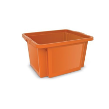 Műanyag szállítóláda, narancssárga kerti tárolás