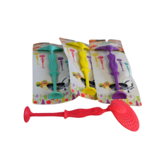  Műanyag szűrőkanál, UFO minta konyhai eszköz