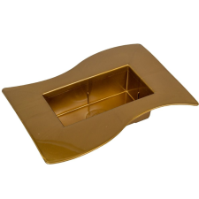  Műanyag tál Szafari arany 5cm x 24cm x 12cm dekorációs kellék