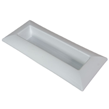  Műanyag tál téglalap alakú fehér 39x17cm dekorációs kellék