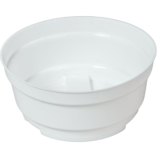  Műanyag tál Y aljú fehér D15cm M6,5cm dekorációs kellék