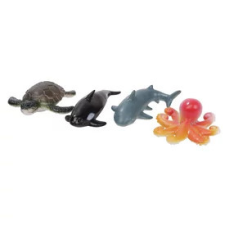  Műanyag tengeri állat 4 darabos készlet - többféle játékfigura