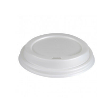  Műanyag tető CPLA fehér ivólyukas (O90mm) papír pohárra 100db/csg, 1000db/karton party kellék
