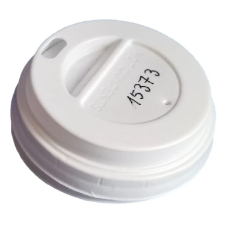 - Műanyag tető ivólyukkal 62mm fehér 1dl papírpohárhoz 100db/csomag 14652,14657 party kellék