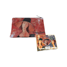  Műbőr neszeszer 22x16,5x1cm,Modigliani: Jeanne Hebuterne kalapban smink kiegészítő
