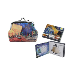  Műbőr pénztárca 9x7,5x2cm,Van Gogh:Kávéház Éjjel