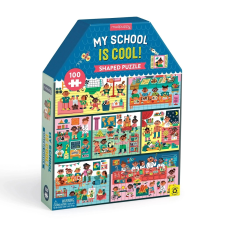 Mudpuppy az én iskolám puzzle - 100 darabos ház forma puzzle, kirakós