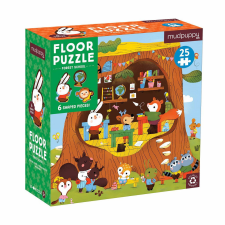 Mudpuppy Floor puzzle Erdei fa iskola formázott dbokkal 25 db puzzle, kirakós