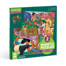 Mudpuppy mágneses puzzle 2x20 db safair és dzsungel kreatív és készségfejlesztő