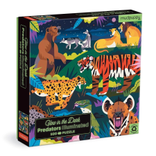 Mudpuppy ragadozók fénye a sötétben puzzle 500 darabos puzzle, kirakós