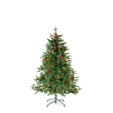  Műfenyő – 150 cm – PE/PVC – piros bogyókkal műfenyő