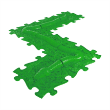 Muffik ortopédiai puzzle szőnyeg - kígyó készlet, zöld, 6 db gyógyászati segédeszköz