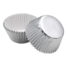 Muffin papír, ezüst szín - 50 db sütés és főzés
