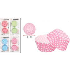 MUFFIN PAPÍR KOCKÁS 4 FÉLE SZÍN 50DB-OS ÁTM:11CM konyhai eszköz