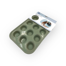  Muffin sütőforma, 12 db-os, 32,5×22×2,7cm sütés és főzés
