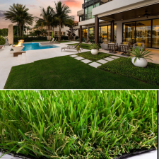 Műfű 50mm MARBELLA Zöld kültéri 200cm széles tekercs műfű