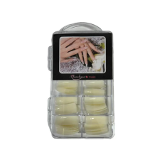  Műköröm teljes tip - stiletto 100 db natúr tip