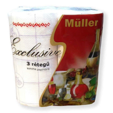 Müller Exclusive 3rétegű 2tekercs/csomag háztartási papírtörlő (HPT3R) papírárú, csomagoló és tárolóeszköz