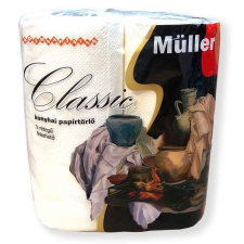 Müller Háztartási papírtörlő 2 rétegű 2 tekercs/csomag Classic fehér takarító és háztartási eszköz