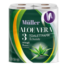Müller Müller toalettpapír Aloe Vera 3 rétegű 8 tekercs higiéniai papíráru
