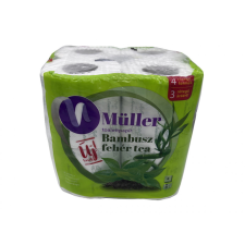 Müller wc-papír 8 tekercs 4 réteg - Bambusz és Fehér tea higiéniai papíráru