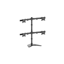 Multibrackets 15" - 27" asztali tartó kar - Fekete (4 kijelző) tv állvány és fali konzol
