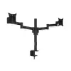  MULTIBRACKETS 2 karos asztali konzol, M VESA Deskmount Officeline Dual Black (15-30", max.VESA: 100×100 mm, 7 kg)