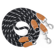  Multifunkcionális Kutya Kiképző Póráz-L - Fekete nyakörv, póráz, hám kutyáknak