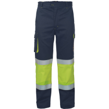 MULTINORM STRIP FR HV nadr.sárga/navy L láthatósági ruházat