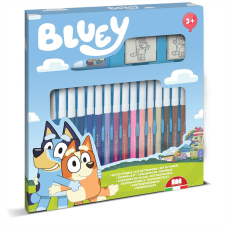 MULTIPRINT Bluey nyomdakészlet filcekkel, 18 db-os kreatív és készségfejlesztő