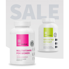 Multivitamin nőknek + Zöld tea vitamin és táplálékkiegészítő