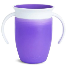 MUNCHKIN 360° Junior szivárgásmentes füles bögre 207 ml lila bögrék, csészék