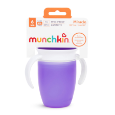 MUNCHKIN Miracle Cup itatópohár, 207 ml (lila) itatópohár