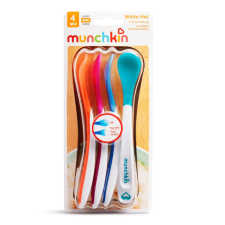 MUNCHKIN White Hot hőérzékelős etetőkanál (4 db) babaétkészlet