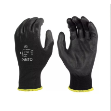  munkavédelmi mártott kesztyű fekete színben 9