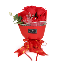  Műnövény dekoráció - rózsa - 23 x 16 x 8 cm dekoráció