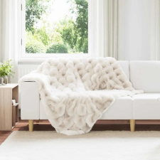 Műnyúl szőrmés takaró Fehér 130 x 150 cm Poliészter lakástextília