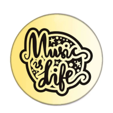  Music is Life kitűző kitűző