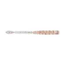 MUSTAD AJI BEAVER TAIL 2.5'' UV CLEAR RED GLITTER 12DB/CSOMAG horog