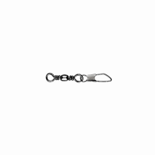 MUSTAD BARREL SWIVEL WITH SAFETY SNAP 10×A2 10DB/CSOMAG horgászkiegészítő
