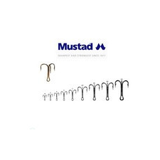 [] MUSTAD TREBLE HOOKS 1/0 25DB/CSOMAG horog