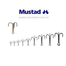  MUSTAD TREBLE HOOKS 4 10DB/CSOMAG horog