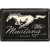 Mustang Ford Mustang - Horse Logo Black Fémtábla