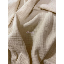  Muszlin takaró dupla 75x100 bézs babaágynemű, babapléd