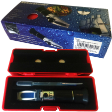 MUTA Refractometer 0-40 Brix és 0-25 V/V % alkohol borászati kellék