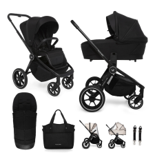 MUUVO Kombinált babakocsi Quick 4.0 Classic black szett 2in1 babakocsi