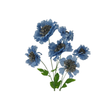  Művirág búzavirág ág 68cm 20683 dekoráció